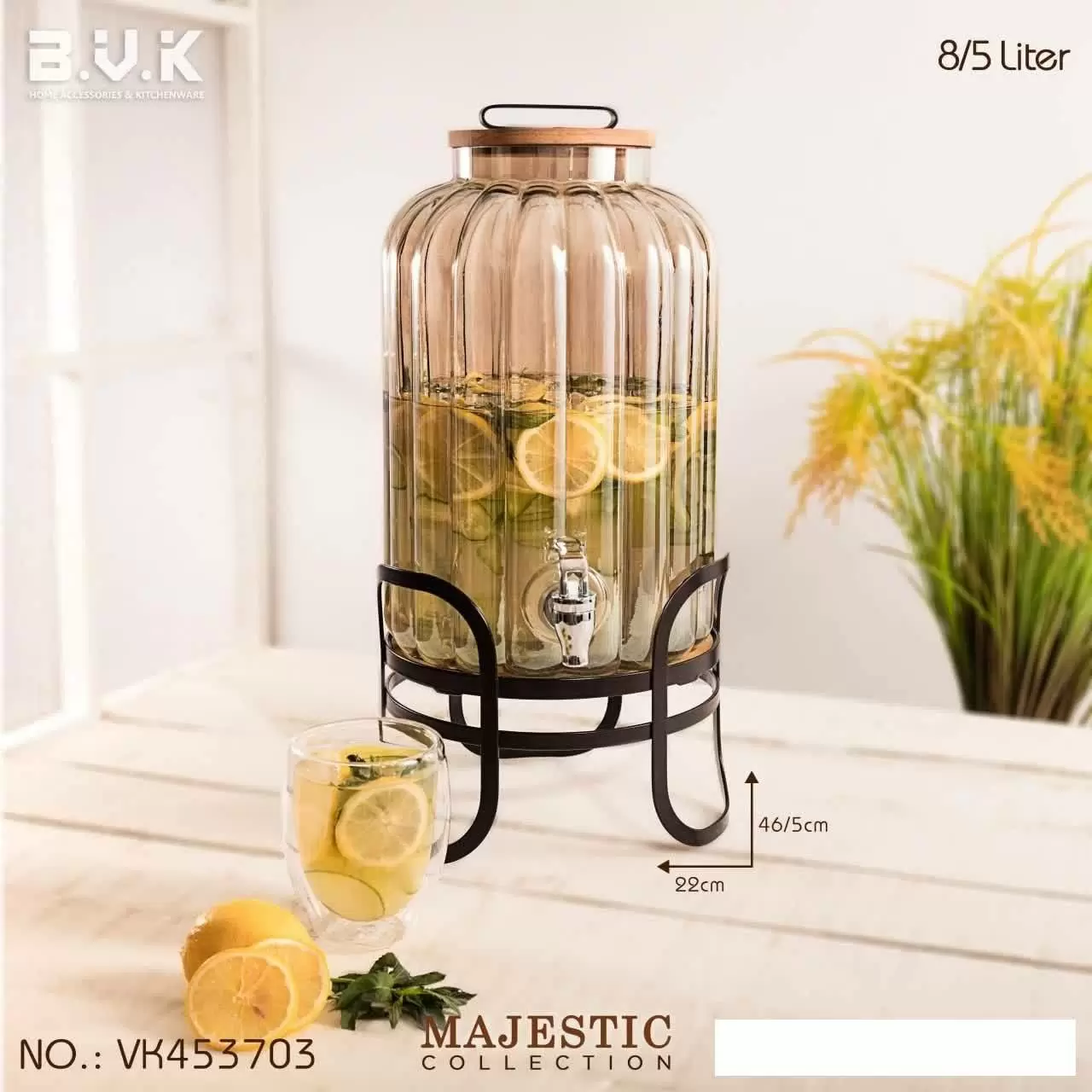 کلمن شیشه ای شامپاینی majestic453703 بوک bvk کارتن 2